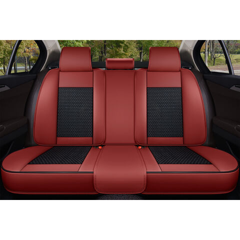 Housse de siège avant de voiture universelle, imperméable, haut de gamme, écologique, compatible airbag, vente directe d'usine en Chine avec appui-tête - VENTE CHAUDE !