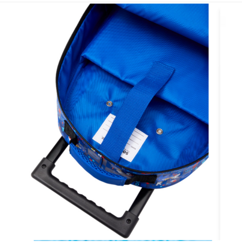 Maleta trolley infantil de cartón con 2 ruedas, material de poliéster - Ideal para viajes y almacenamiento