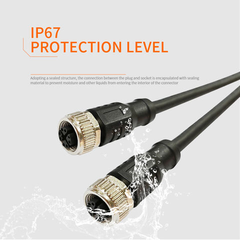 Conector Ethernet M12 con Codificación X Hembra de 8 Posiciones a Cable Flexible de Apertura Directa para Automatización