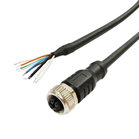 Conector Ethernet M12 con Codificación X Hembra de 8 Posiciones a Cable Flexible de Apertura Directa para Automatización