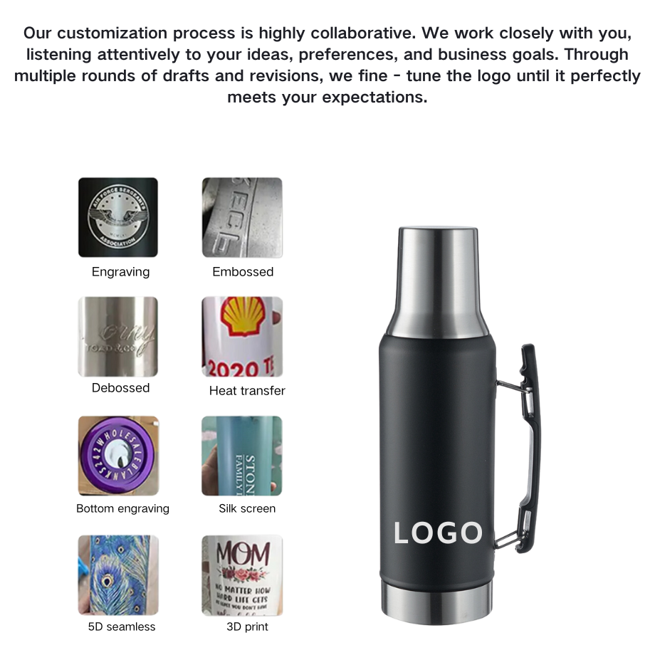 Customized Logo 500ml Small Mouth Thermal Vacuum Flask Double Wall ...