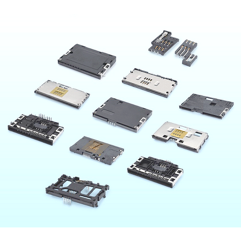 موصل بطاقة Micro SD بـ 8 سنون من نوع المفصلة H1.20 مم مع موصلات بطاقة الذاكرة