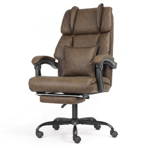 Ergonomischer Bürostuhl 2024 Modern Ergonomischer Lift-Stuhl China Hohe Rückenlehne Ergonomischer Drehsessel Liege Computer braun