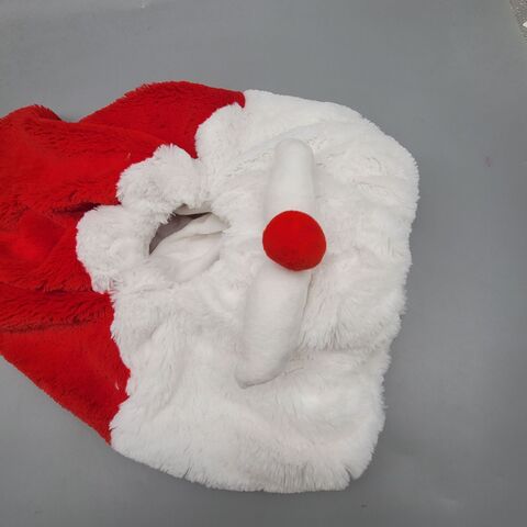 Funda de Casco Navideño para Motocicleta, Felpa, Diseño de Dibujos Animados, Protección