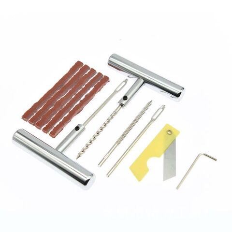 Kit de reparação de pneus a vácuo para automóveis, motocicletas e veículos elétricos: ferramenta multifuncional de reparo rápido de emergência com tiras