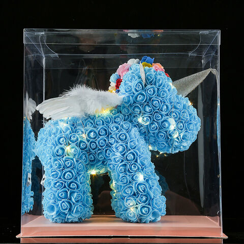 Einhorn Engelsflügel Geburtstags- Valentinstagsgeschenk Ornament Rosenbär