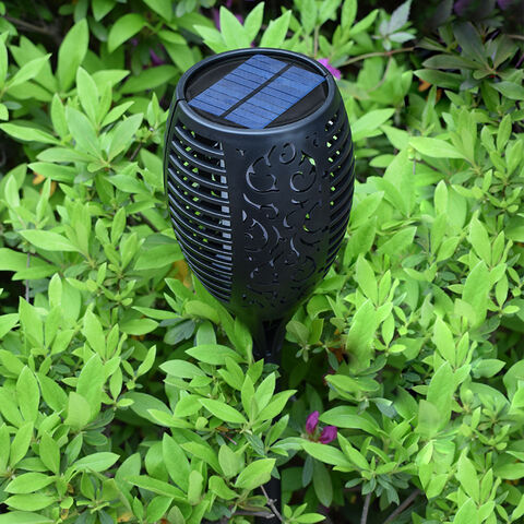 Luz Solar de Llama para Jardín Exterior, Iluminación Decorativa para Paisajes