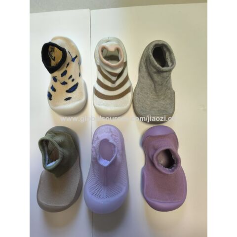 Sapatos de bebê, meias de algodão, conjunto de meias e sapatos, meias para menino, padrão jacquard, design de malha
