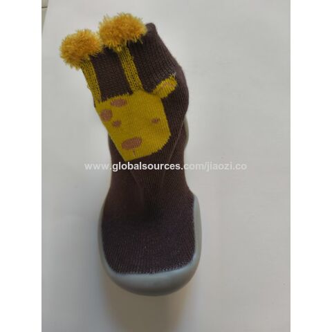 Sapatos de bebê, meias de algodão, conjunto de meias e sapatos, meias para menino, padrão jacquard, design de malha