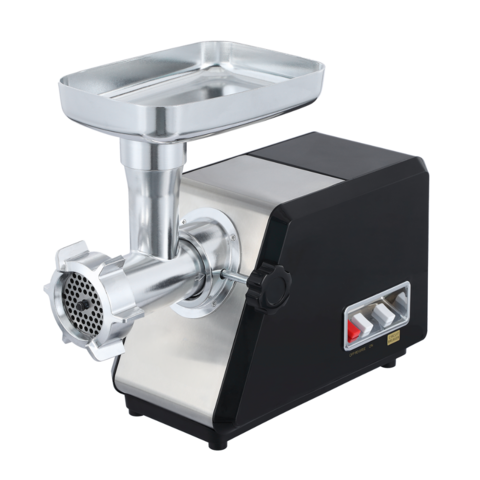 Picadora de Carne Profesional #12 con Potente Caja de Engranajes Metálica y Amplio Panel de Acero Inoxidable - Ideal para Negocios