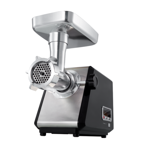Picadora de Carne Profesional #12 con Potente Caja de Engranajes Metálica y Amplio Panel de Acero Inoxidable - Ideal para Negocios