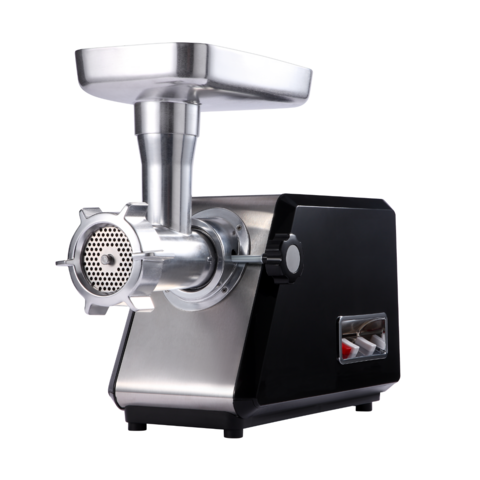 Picadora de Carne Profesional #12 con Potente Caja de Engranajes Metálica y Amplio Panel de Acero Inoxidable - Ideal para Negocios