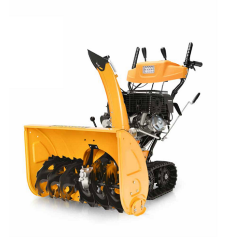 Quitanieves a gasolina 337CC, 70cm de ancho de trabajo, 6+2 velocidades, arranque eléctrico, manillar calefactable, con orugas, con faro
