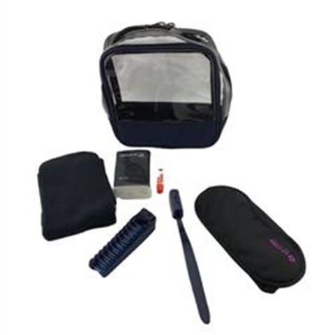 Échantillon gratuit de trousse de voyage cadeau, kit dentaire personnalisé, pochette d'hygiène, coffrets cadeaux cosmétiques