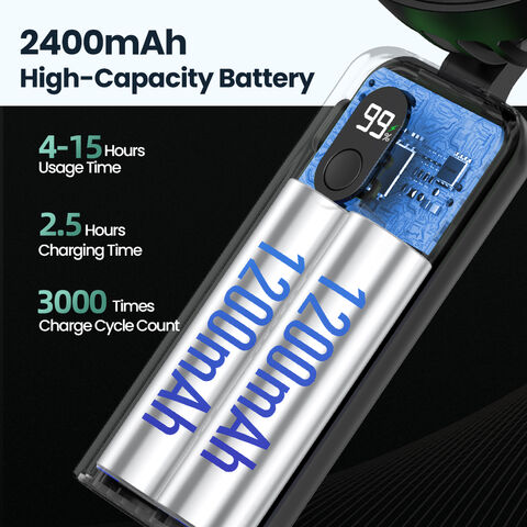 مروحة يدوية صغيرة محمولة K36 2400mAh قابلة للشحن عبر USB للاستخدام الشخصي، مروحة تبريد يدوية للمكتب والسفر والخارج، دعم OEM/ODM