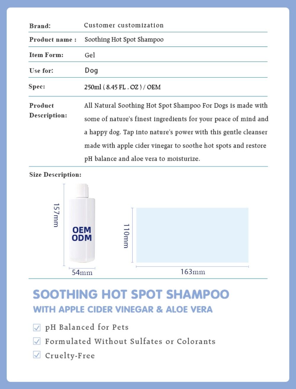 Vet's Best Allergy Itch Relief Shampoo for Dogs, 16 oz.