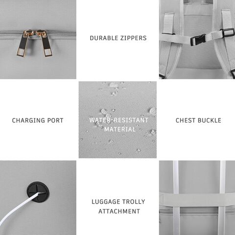 Travel Backpack, Large Backpack for Men Women, Flight-approved Carry-on Backpack, 40L Personal Item Travel Backpack