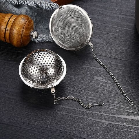 Aksesori Dapur Bola Bumbu Stainless Steel Peralatan Dapur Stainless Steel Bola Bumbu untuk Cicipi dan Hilangkan Residu Harta Karun Rasa