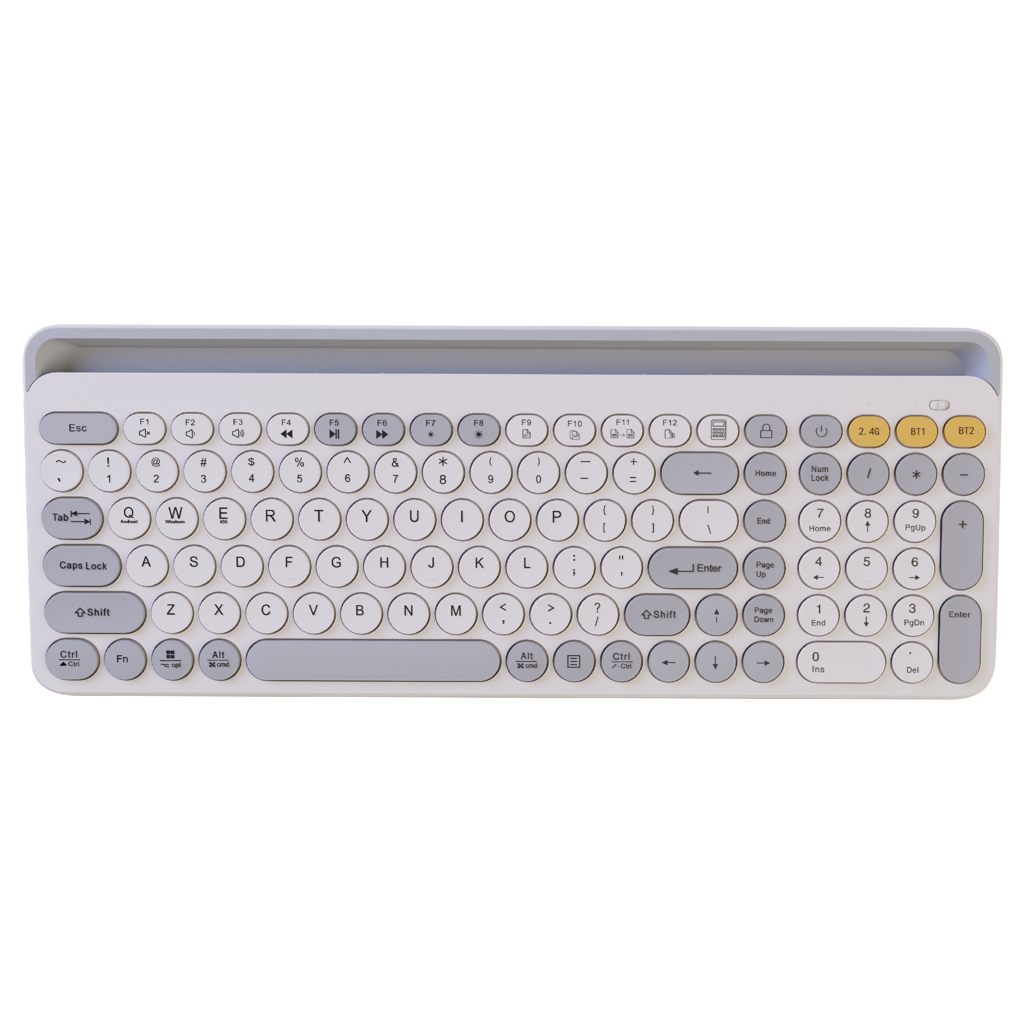 105-keys Silent 2.4g Wire Wireless Keyboard Gaming Keyboard With Ipad ...