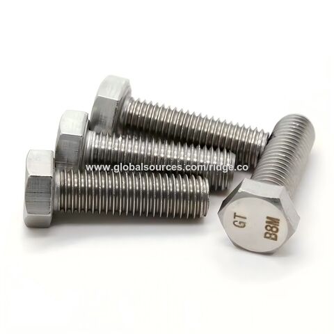 Venta al por mayor de fábrica, pernos de acero inoxidable personalizados de larga duración para la industria
