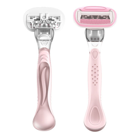 Kit de Afeitado para Mujer – Maquinilla de Afeitar Femenina + 4 Recambios de 5 Hojas + Soporte Magnético – DreamPop
