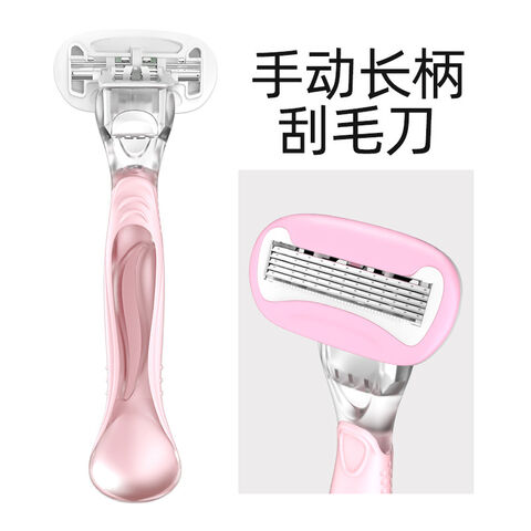 Kit de Afeitado para Mujer – Maquinilla de Afeitar Femenina + 4 Recambios de 5 Hojas + Soporte Magnético – DreamPop