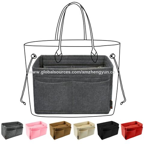 Handtaschen Organizer Einsatz, Filz Tote Bag Organizer Einsatz mit 5 Größen, Handtaschenteiler mit GEWEBE MIT GRS