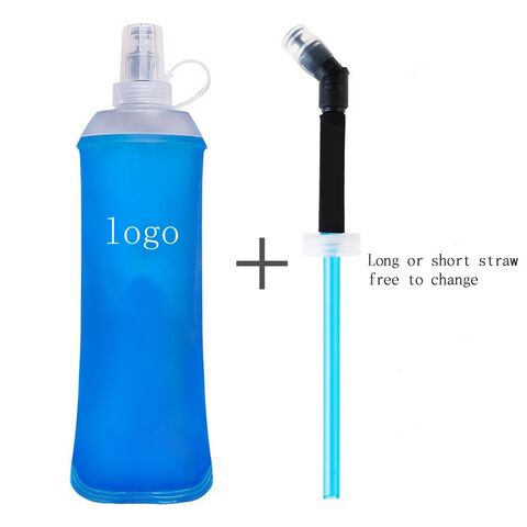OEM/ODM Faltbare Trinkflasche, Weiche Wasserflasche zum Laufen, Wandern, Radfahren, Sport, TPU Faltflasche