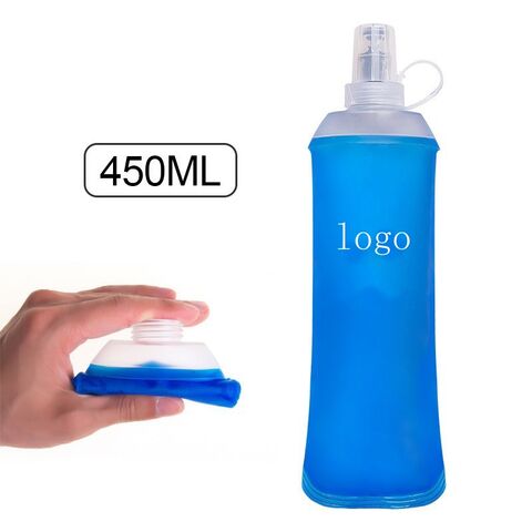 OEM/ODM Faltbare Trinkflasche, Weiche Wasserflasche zum Laufen, Wandern, Radfahren, Sport, TPU Faltflasche