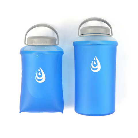 OEM/ODM Faltbare Trinkflasche, Weiche Wasserflasche zum Laufen, Wandern, Radfahren, Sport, TPU Faltflasche