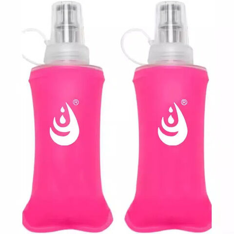OEM/ODM Faltbare Trinkflasche, Weiche Wasserflasche zum Laufen, Wandern, Radfahren, Sport, TPU Faltflasche