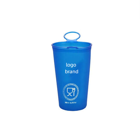 Fabrik Benutzerdefiniertes Logo Zusammenklappbarer Reisebecher 200 ml Weiche Becher TPU Tragbarer Weicher Becher Faltbarer Becher Faltbare Wasserbecher