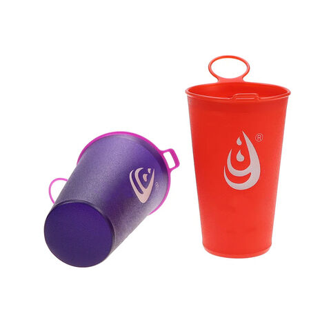 Fabrik Benutzerdefiniertes Logo Zusammenklappbarer Reisebecher 200 ml Weiche Becher TPU Tragbarer Weicher Becher Faltbarer Becher Faltbare Wasserbecher