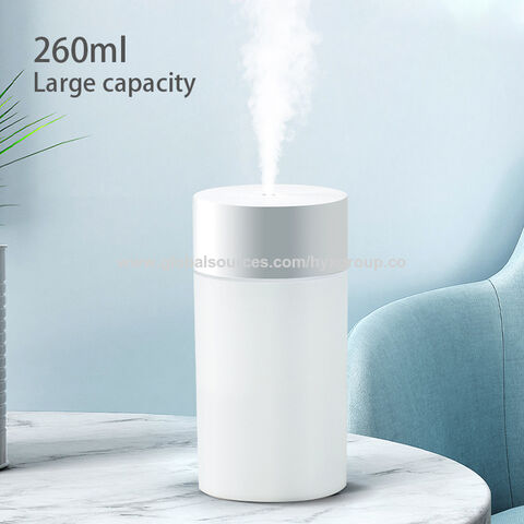 Portable 260ml Humidifier Usb Ultrasonic Dazzle Cup Air Diffuser Cool Mist Maker Air Humidifier Purifier White USB Plug Manual