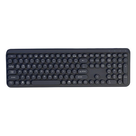 Hochwertige, farbenfrohe RV703 Wireless-Tastatur mit 100 ovalen Tasten, iPad/Handy-Halterung für Büro und Zuhause – Top Angebot!