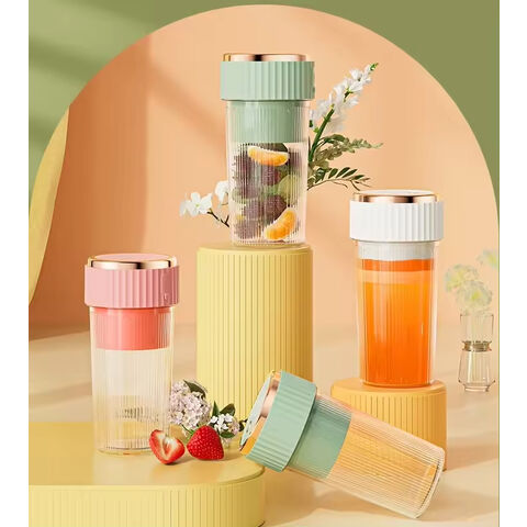 Mini Electric Juicer Cup 450ML Kitchen Machines Portable Mixer Blender USB Fresh Fruit Juice Maker Juicer with 6 Blades