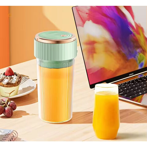 Mini Electric Juicer Cup 450ML Kitchen Machines Portable Mixer Blender USB Fresh Fruit Juice Maker Juicer with 6 Blades