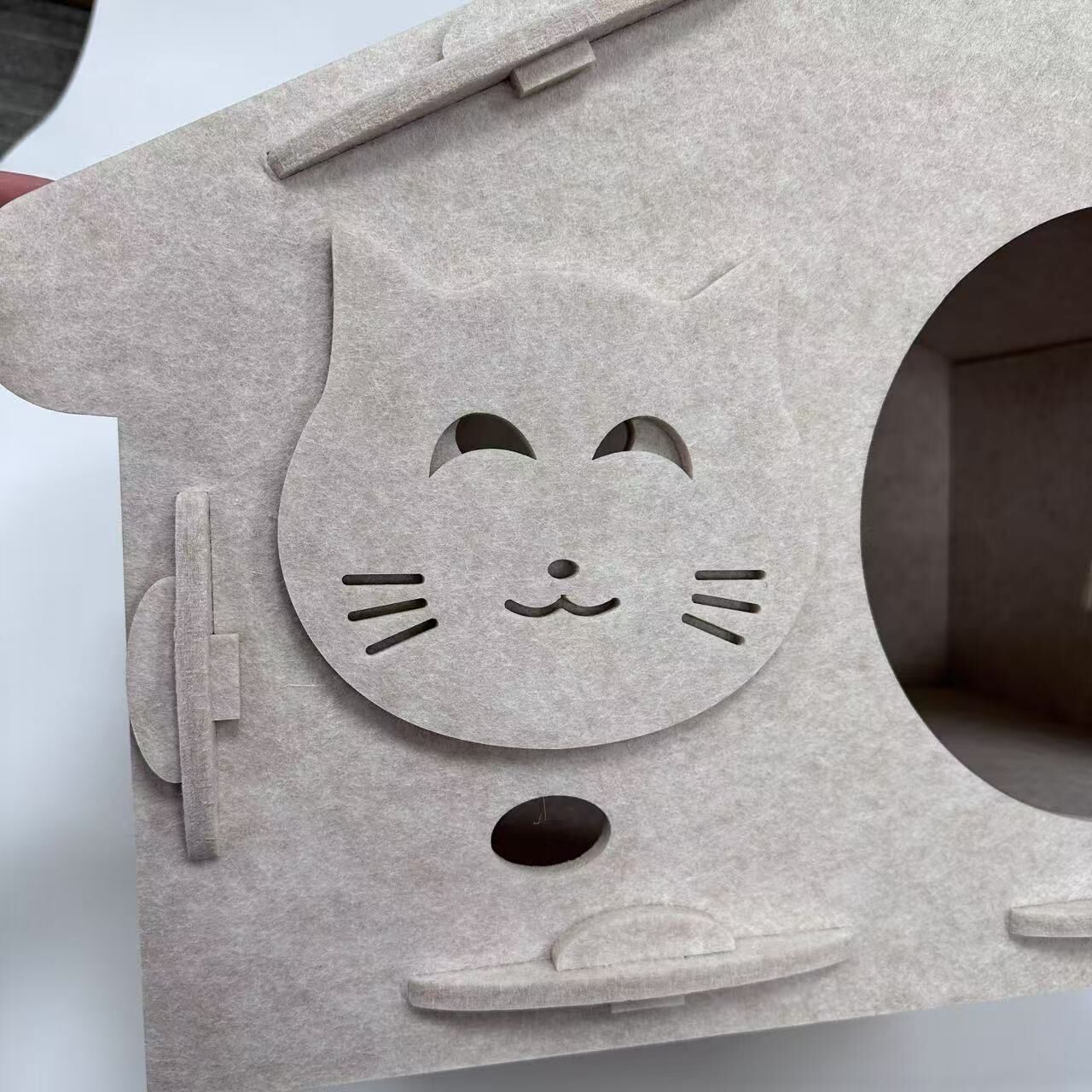 thumbnail image 2 of COSTWAY Cat Climbing Tree, 2 Condos Scratching Sisal Posts Cat Tower 2 of 13