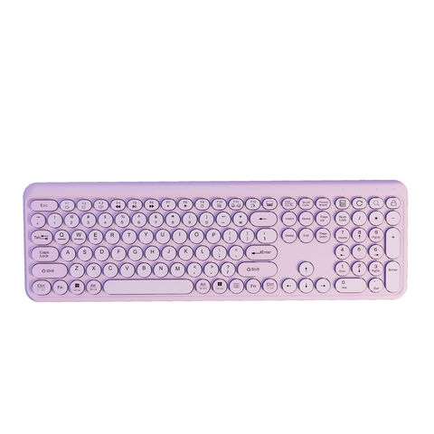 Teclado inalámbrico Bluetooth 2.4GHz multifuncional y colorido de última generación 2025 para oficina en casa, superventas