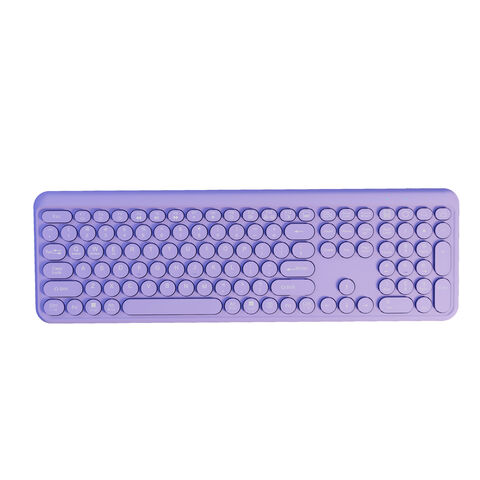 Teclado inalámbrico Bluetooth 2.4GHz multifuncional y colorido de última generación 2025 para oficina en casa, superventas