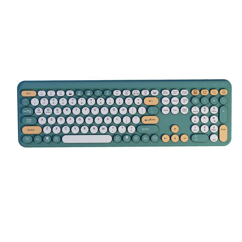 Teclado inalámbrico Bluetooth 2.4GHz multifuncional y colorido de última generación 2025 para oficina en casa, superventas