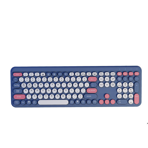 Teclado inalámbrico Bluetooth 2.4GHz multifuncional y colorido de última generación 2025 para oficina en casa, superventas