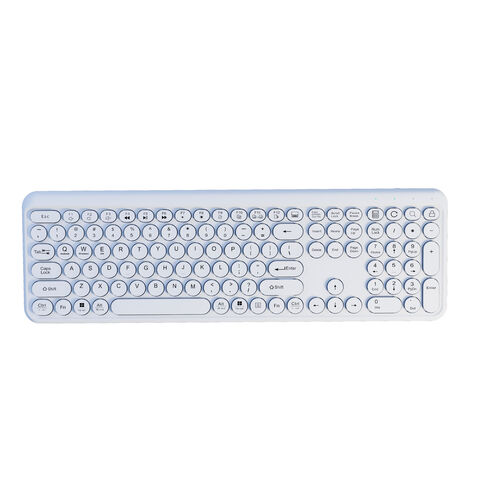Teclado inalámbrico Bluetooth 2.4GHz multifuncional y colorido de gran venta para la oficina en casa