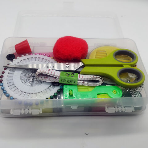 Kit de couture de voyage emballé dans un étui en plastique PP - Idéal pour les voyages et les urgences