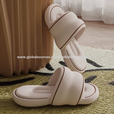 Nouvelles Sandales d'été Eva pour Femmes, Tongs Silencieuses, Haut de Gamme, Souples, Antidérapantes en Caoutchouc pour Intérieur et Extérieur, Maison et Salle de Bain