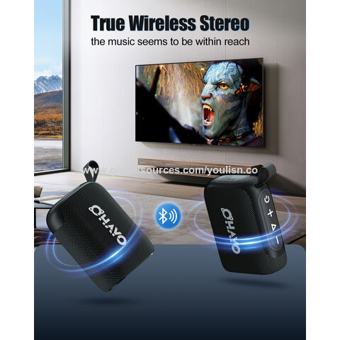 Mini leistungs starker Bluetooth-Lautsprecher, RGB-Beleuchtung, 24 Stunden Akkulaufzeit, Dual-Pairing-Stereo-Lautsprecher Bluetooth 5.3