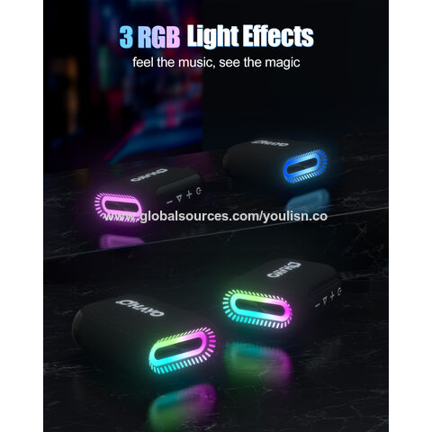 Mini leistungs starker Bluetooth-Lautsprecher, RGB-Beleuchtung, 24 Stunden Akkulaufzeit, Dual-Pairing-Stereo-Lautsprecher Bluetooth 5.3