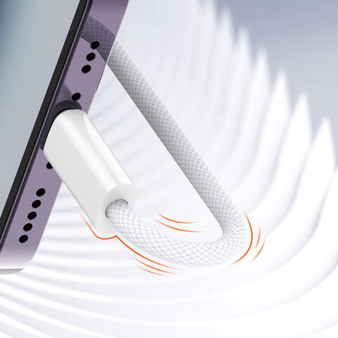 Câble de Charge Rapide tressé LDNIO LC901C PD 65W USB C vers Type C 5A avec Gaine TPE, 1M et 2M, Câble de Données pour Téléphone et Type-c