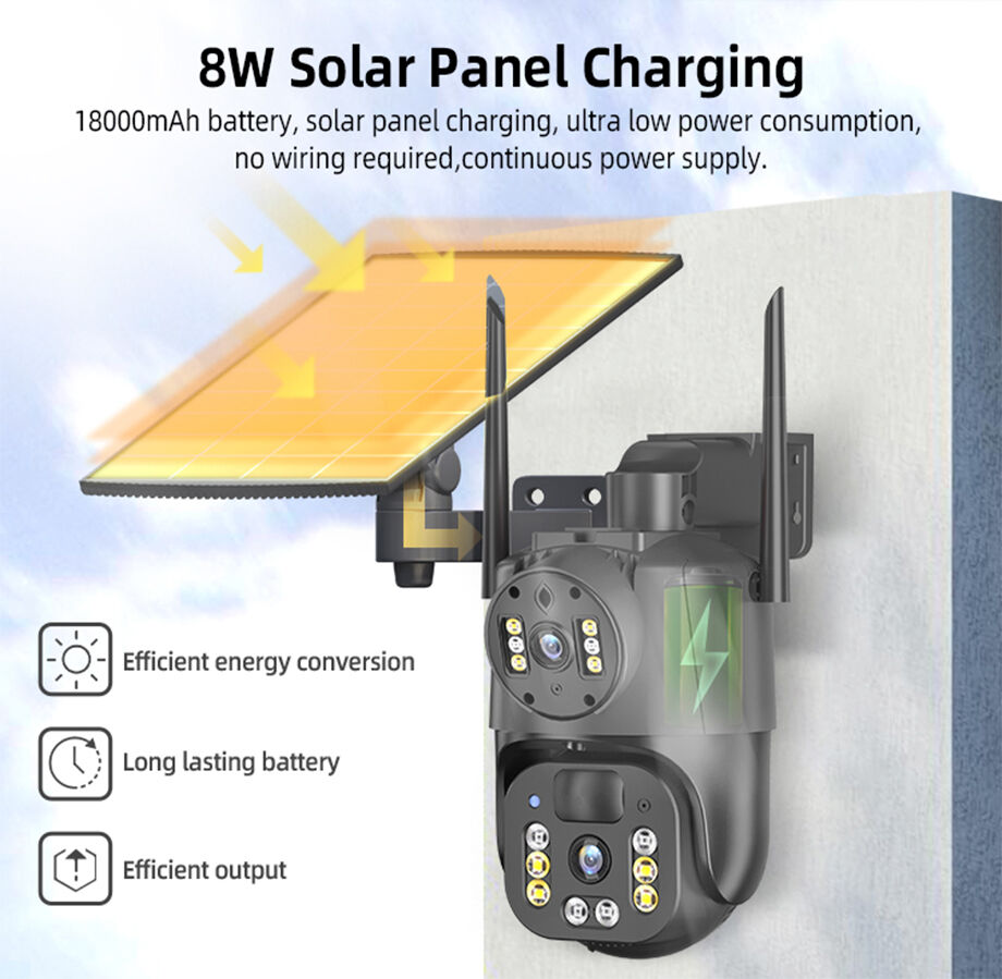 18000mah Big Battery Solar Panel 4g Cctv Security Camera Solar Panels ...