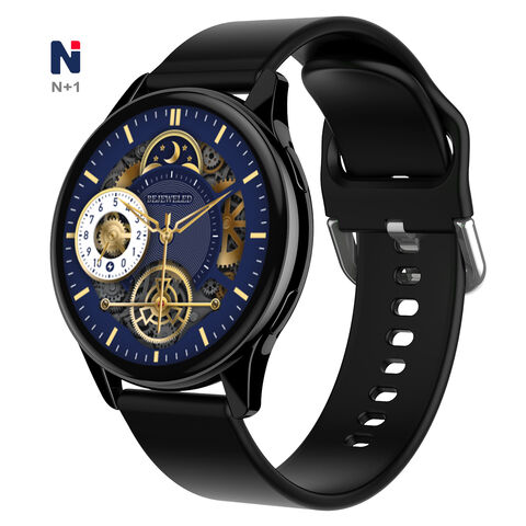ساعة ذكية NKX19 DaFit بشاشة HD دائرية مقاس 1.38 بوصة، تصميم جديد وسعر جيد للعناية بالصحة - ساعة ذكية بميزة الاتصال
